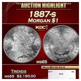 1887-s Morgan Dollar $1 ms65 SEGS