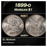1899-o Morgan Dollar $1 Grades ms63+