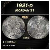 1921-d Morgan Dollar $1 Grades ms63