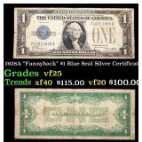 1928A $1 Blue Seal Silver Certificate "Funnyback"
