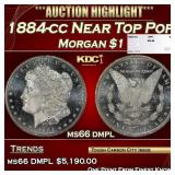 1884-cc Morgan Dollar Near Top Pop $1 ms66 dmpl SE