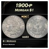 1900-p Morgan Dollar $1 Grades ms63