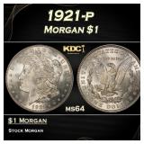 1921-p Morgan Dollar $1 Grades ms64