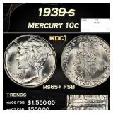 1939-s Mercury Dime 10c ms65+ FSB SEGS