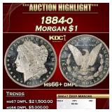 1884-o Morgan Dollar $1 ms66+ dmpl SEGS