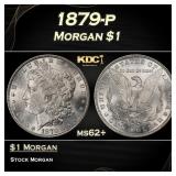 1879-p Morgan Dollar $1 Grades ms62+