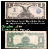 1899 $1 large size Silver Certificate "Black Eagle