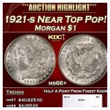 1921-s Morgan Dollar Near Top Pop! $1 ms66+ SEGS