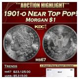 1901-o Morgan Dollar Near Top Pop! $1 ms67 SEGS