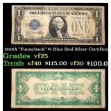 1928A $1 Blue Seal Silver Certificate "Funnyback"