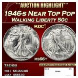 1946-s Walking Liberty Half Dollar Near Top Pop 50