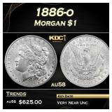 1886-o Morgan Dollar $1 Grades au58