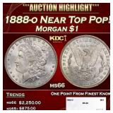 1888-o Morgan Dollar Near Top Pop! $1 ms66 SEGS