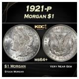 1921-p Morgan Dollar $1 Grades ms64+
