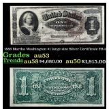 1886 Rosecrans/Huston FR-219 $1 large size Silver