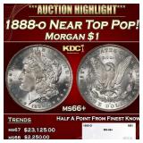 1888-o Morgan Dollar Near Top Pop! $1 ms66+ SEGS