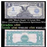 1899 $1 large size Silver Certificate "Black Eagle