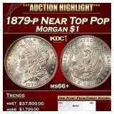 1879-p Morgan Dollar Near Top Pop $1 ms66+ SEGS