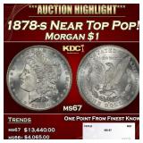 1878-s Morgan Dollar Near Top Pop! $1 ms67 SEGS