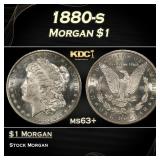 1880-s Morgan Dollar $1 Grades ms63+