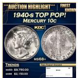 1940-s Mercury Dime TOP POP! 10c ms68+ SEGS