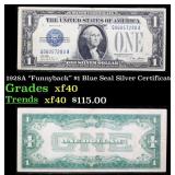 1928A $1 Blue Seal Silver Certificate "Funnyback"