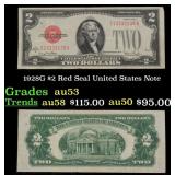1928G $2 Red Seal United States Note Grades Select