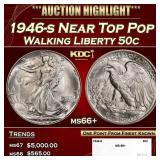 1946-s Walking Liberty Half Dollar Near Top Pop 50