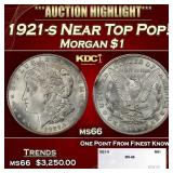 1921-s Morgan Dollar Near Top Pop! $1 ms66 SEGS