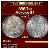 1883-s Morgan Dollar $1 ms62+ USCG