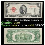 1928G $2 Red Seal United States Note Grades Select