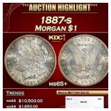 1887-s Morgan Dollar $1 ms65+ SEGS