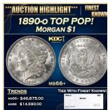1890-o Morgan Dollar TOP POP! $1 ms66+ SEGS