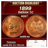 1899 Indian Cent . 1c ms66 rd SEGS