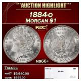 1884-o Morgan Dollar $1 ms66+ SEGS