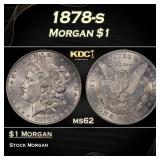 1878-s Morgan Dollar $1 Grades ms62