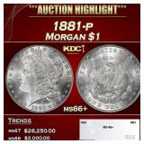 1881-p Morgan Dollar $1 ms66+ SEGS