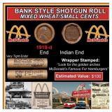 Lincoln Wheat Cent 1c Mixed Roll Orig Brandt McDon