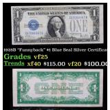 1928B $1 Blue Seal Silver Certificate "Funnyback"