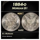 1884-o Morgan Dollar $1 Grades ms62