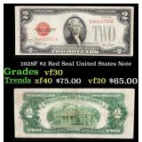 1928F $2 Red Seal United States Note Grades vf++