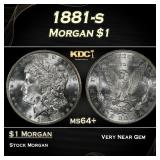 1881-s Morgan Dollar $1 Grades ms64+