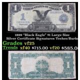 1899 $1 large size Silver Certificate "Black Eagle