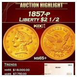 1885-s Gold Liberty Half Eagle $5 ms64+ SEGS