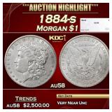 1884-s Morgan Dollar $1 au58 SEGS