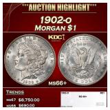 1902-o Morgan Dollar $1 ms66+ SEGS