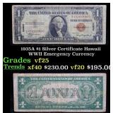 1935A $1 Silver Certificate Hawaii WWII Emergency