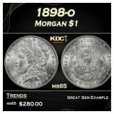 1898-o Morgan Dollar $1 Grades ms65