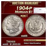 1904-p Morgan Dollar $1 ms65 SEGS