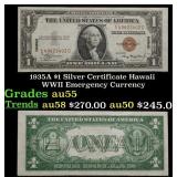1935A $1 Silver Certificate Hawaii WWII Emergency